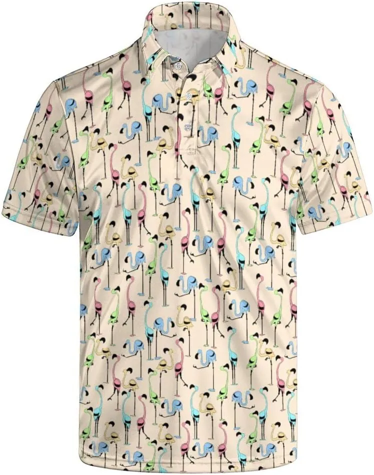 Men's Polo Shirts Golf Shirts for Men Quick-Dry Moisture Wicking Polo Shirt Short Sleeve Polo Shirts