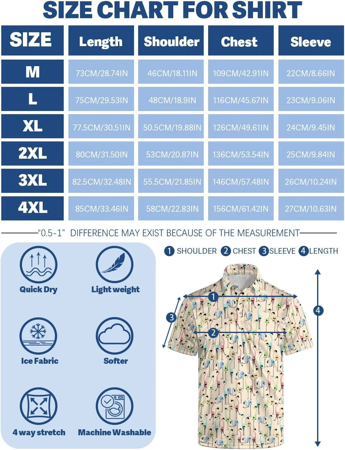 Men's Polo Shirts Golf Shirts for Men Quick-Dry Moisture Wicking Polo Shirt Short Sleeve Polo Shirts