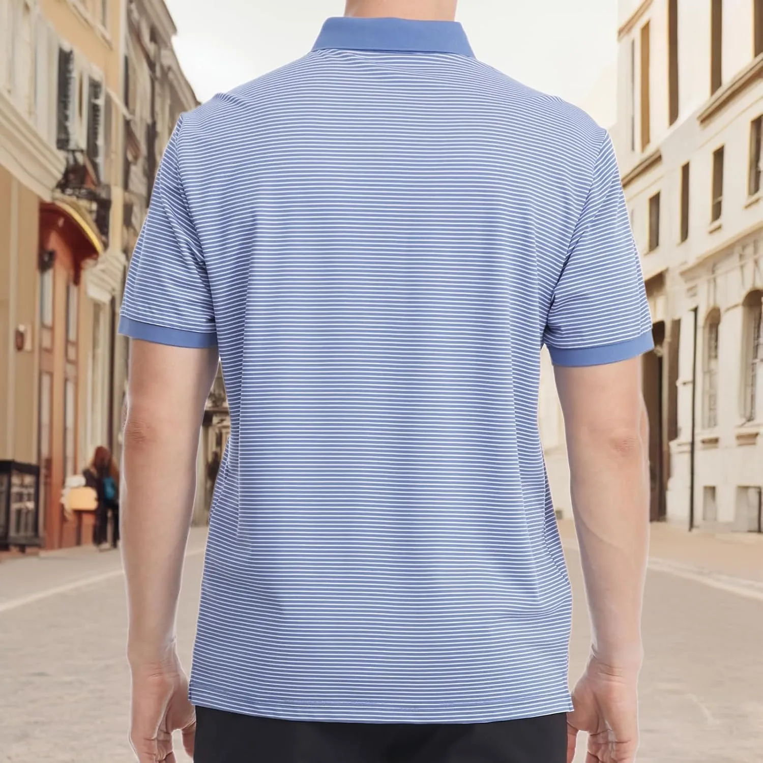 Mens Polo Shirts Short Sleeve Golf Shirt Moisture Wicking Dry Fit Casual Stylish Polo Shirt for Men