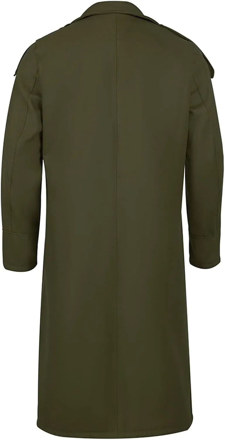 Men's Single Breasted Warm Peacoat Trench Winter Classic Overcoat with Pockets