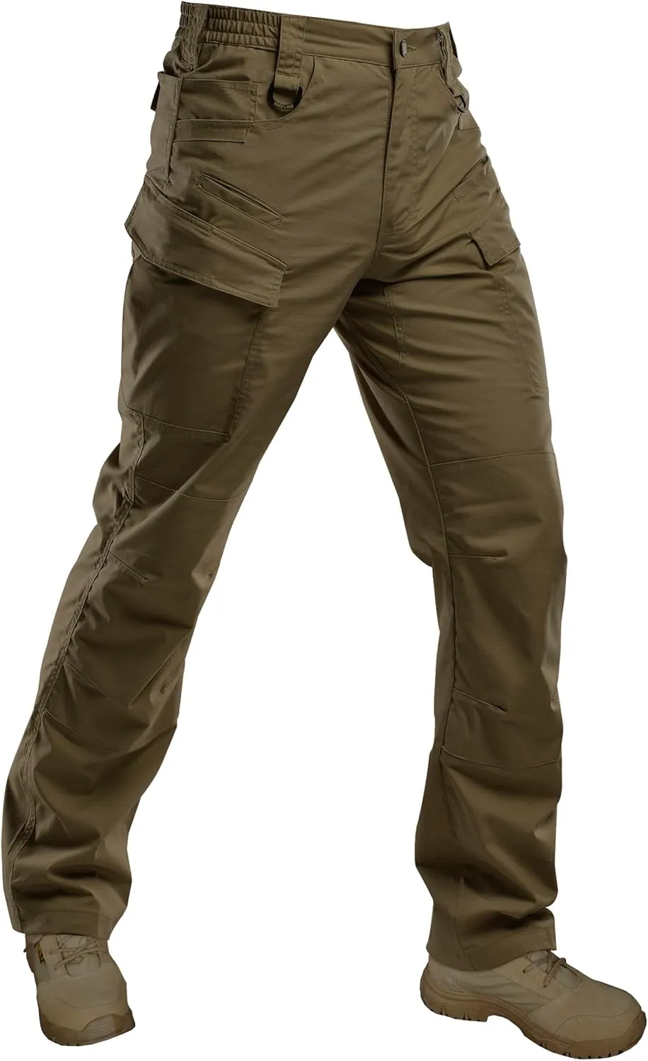 Men's Tactical Pants Stretch Ripstop with 14 Multi Pockets Water Resistant Gusseted Work Cargo Pants