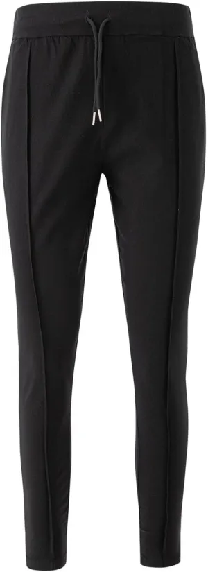 Men's Twill Jogger Pants Elastic Waist Drawstring Chino Pants Slim Fit Casual Dress Trousers with Pockets