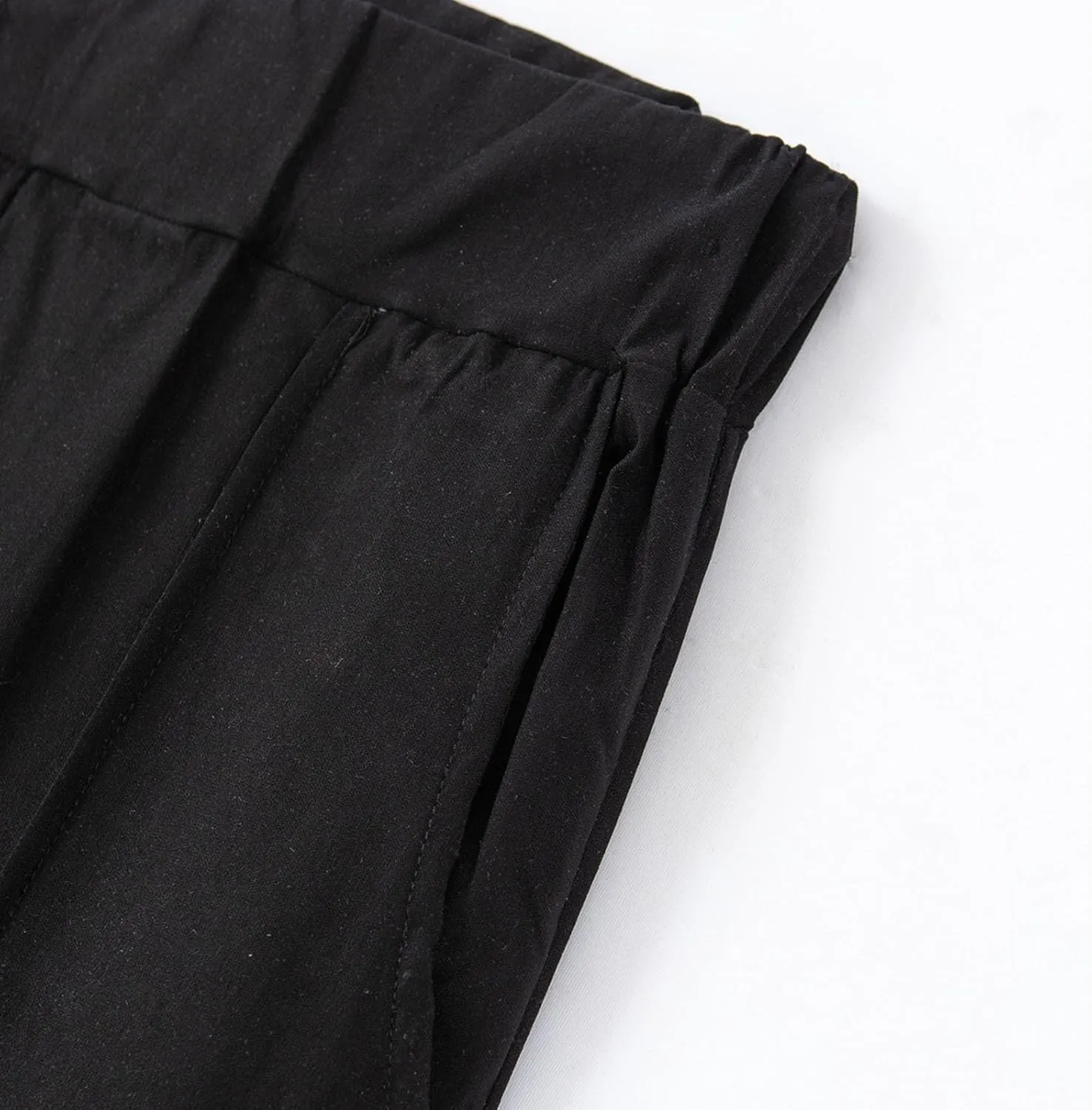 Men's Twill Jogger Pants Elastic Waist Drawstring Chino Pants Slim Fit Casual Dress Trousers with Pockets