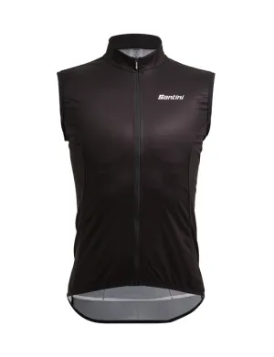 Nebula Windproof Cycling Vest Black by Santini