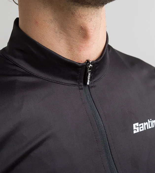 Nebula Windproof Cycling Vest Black by Santini