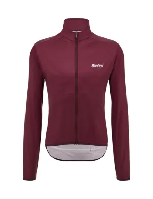 Nebula Windproof Packable Cycling Jacket Burgundy by Santini
