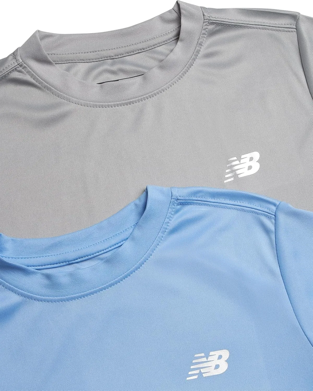 New Balance Boys' Active T-Shirts - 4 Pack Short Sleeve Crew Neck Athletic Performance Dry Fit Shirts for Boys (Sizes: 4-20)