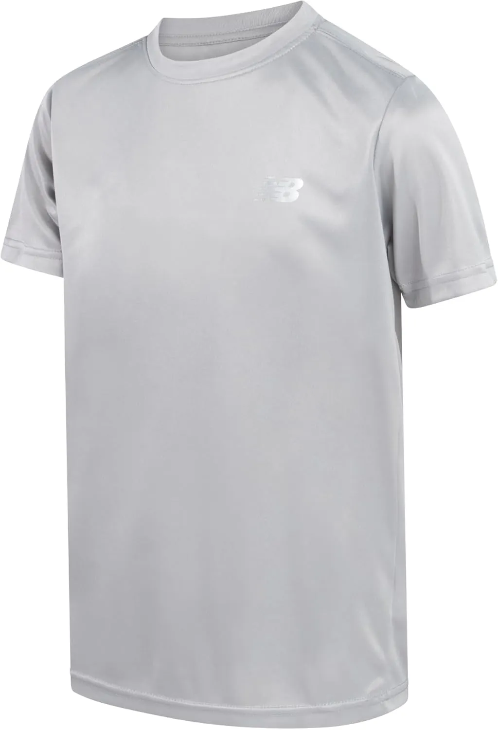 New Balance Boys' Active T-Shirts - 4 Pack Short Sleeve Crew Neck Athletic Performance Dry Fit Shirts for Boys (Sizes: 4-20)