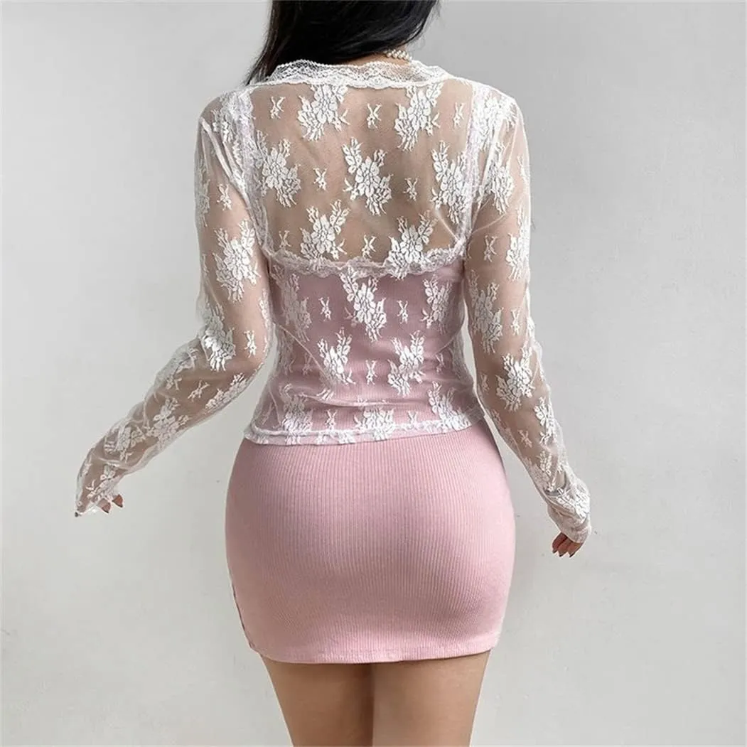 Novelty Shrug Top for Women Y2K Fashion
