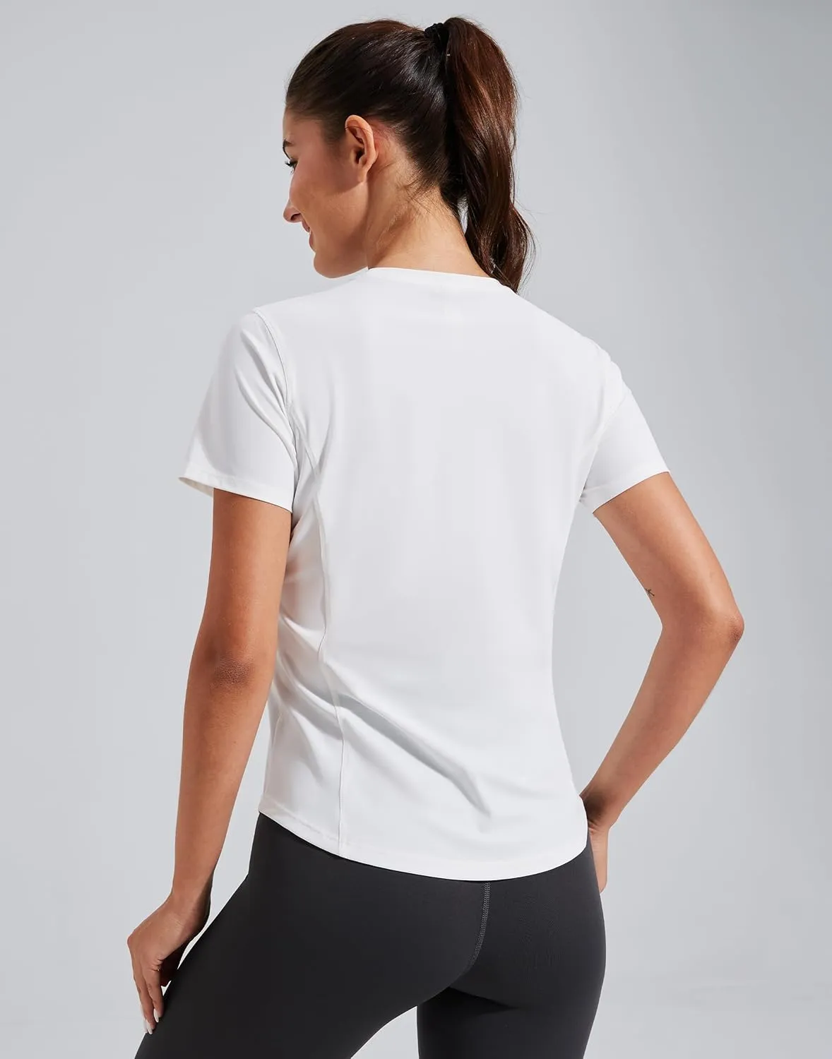 Pioneer Camp Women's Workout Shirts Short Sleeve Quick Dry T-Shirt Gym Athletic Tshirts Yoga Running Tops Crew Neck Tees