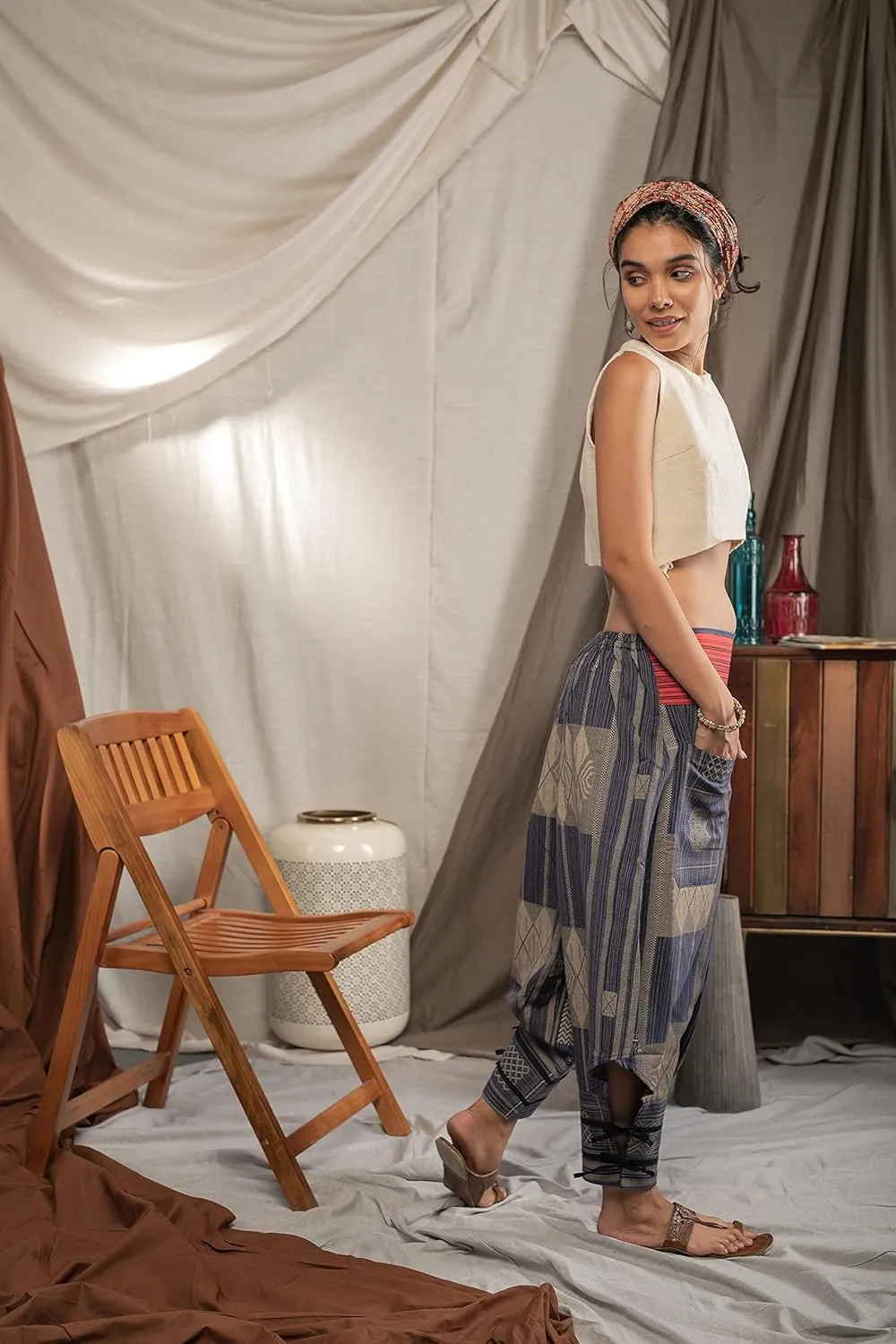 Rave Clothes for Women Palazzo Pants, Dance Yoga Pants Comfy Lounge Pants shamanic Clothing Women
