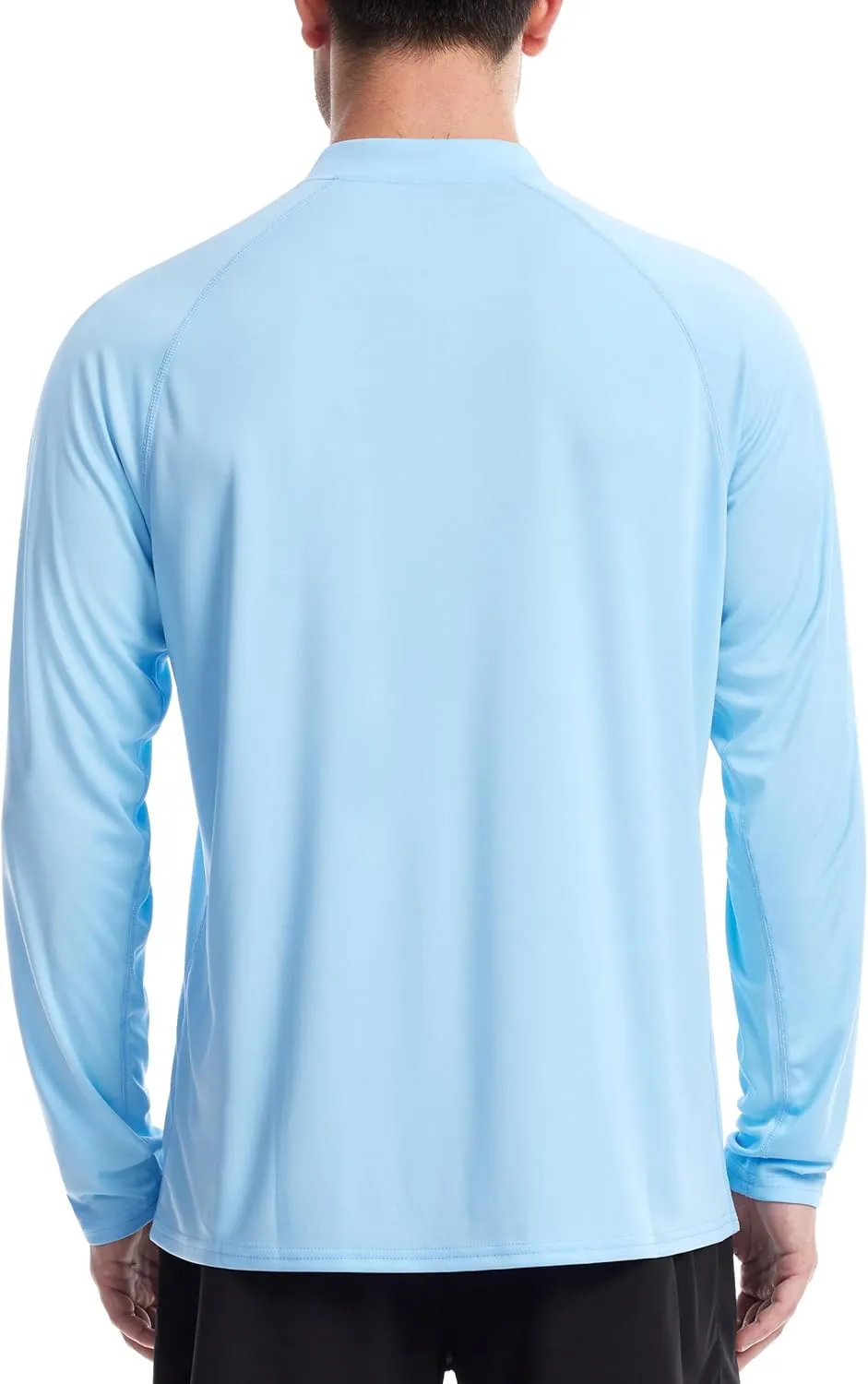 Roadbox Men's 1/4 Zip Pullover Long Sleeve, UPF 50  UV Sun Protection Shirts, Swim Rash Guard Tops for Running Fishing
