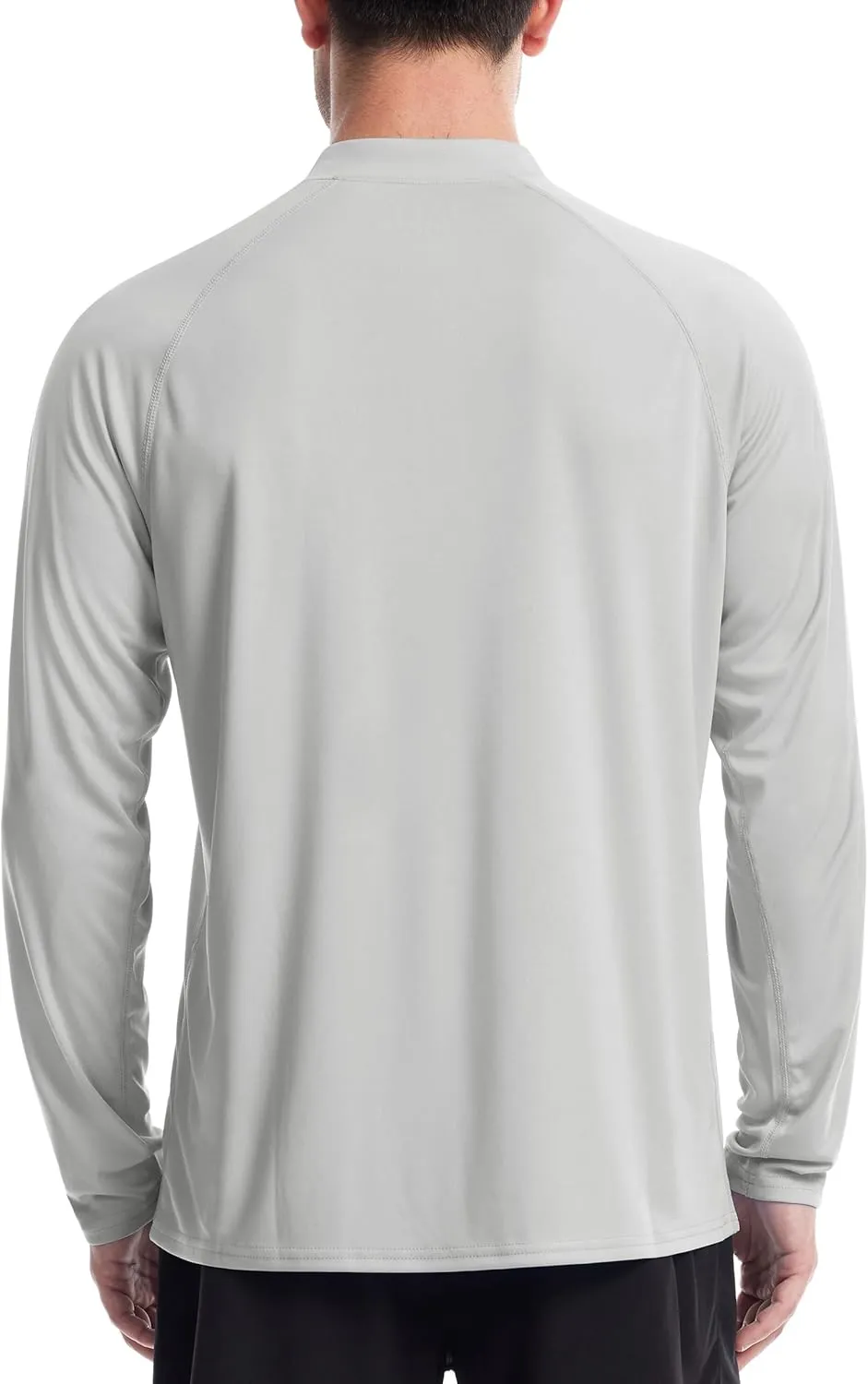 Roadbox Men's 1/4 Zip Pullover Long Sleeve, UPF 50  UV Sun Protection Shirts, Swim Rash Guard Tops for Running Fishing
