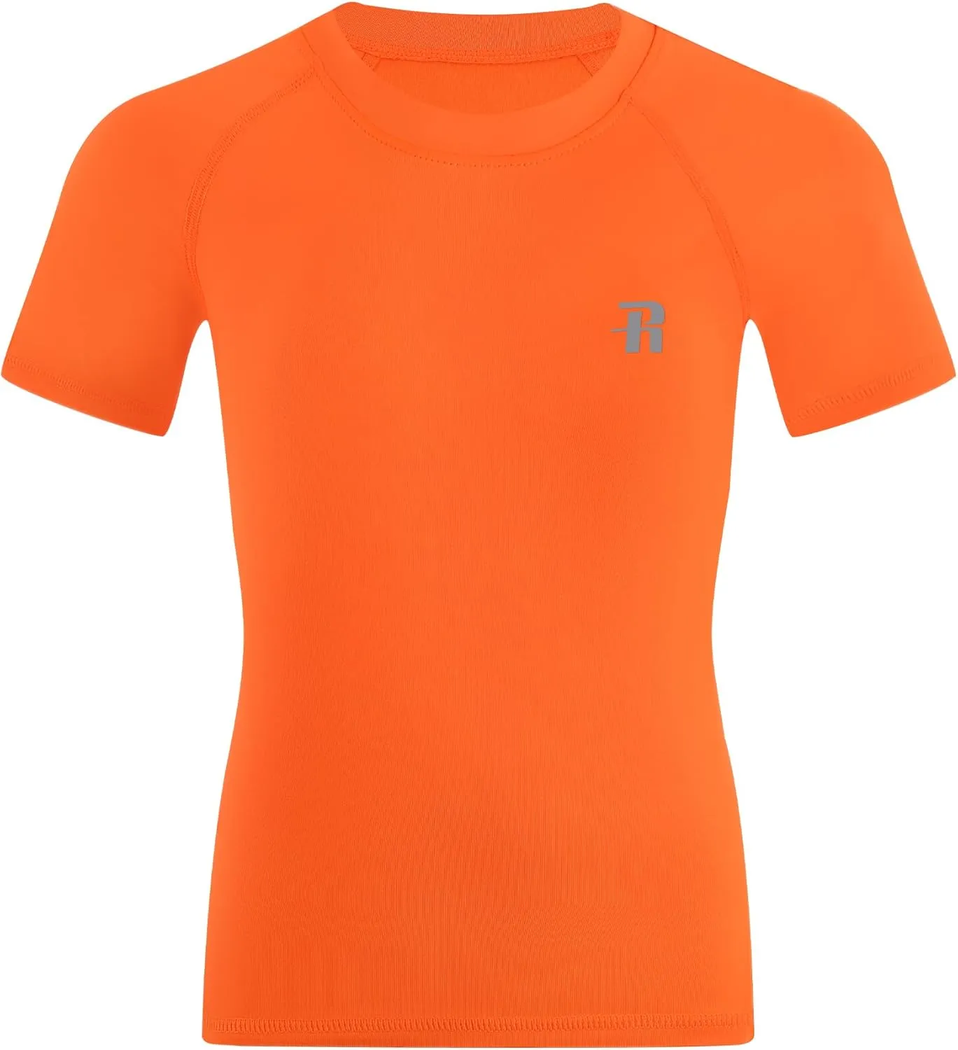 Runhit Boys Compression Shirt Short Sleeve Youth Basketball Undershirt Kids Quick Dry Athletic Base Layer T-Shirt