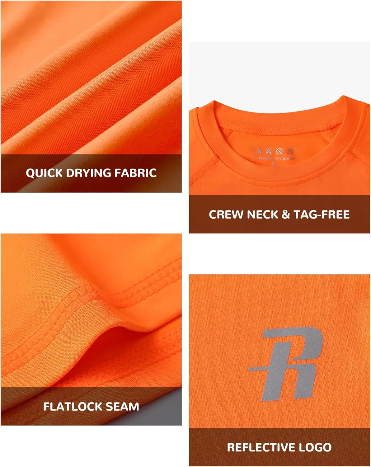 Runhit Boys Compression Shirt Short Sleeve Youth Basketball Undershirt Kids Quick Dry Athletic Base Layer T-Shirt