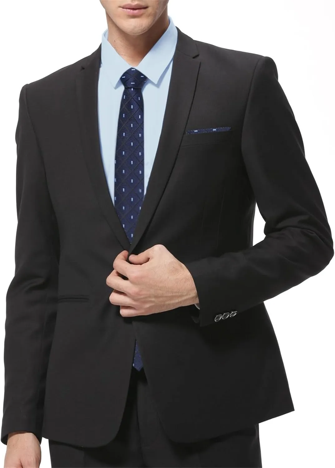 SANGTREE Mens Dress Shirt and Tie Set, Long Sleeve Button Down Shirt with Matching Tie and Handkerchief