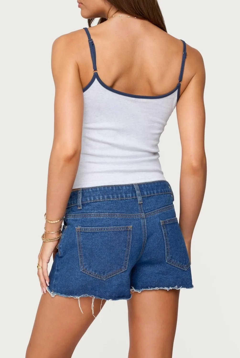 Seyumixi Women Y2k Tank Top Spaghetti Strap Scoop Neck Graphic Text Crop Top Sleeveless Cute Tanks Going Out Camisole