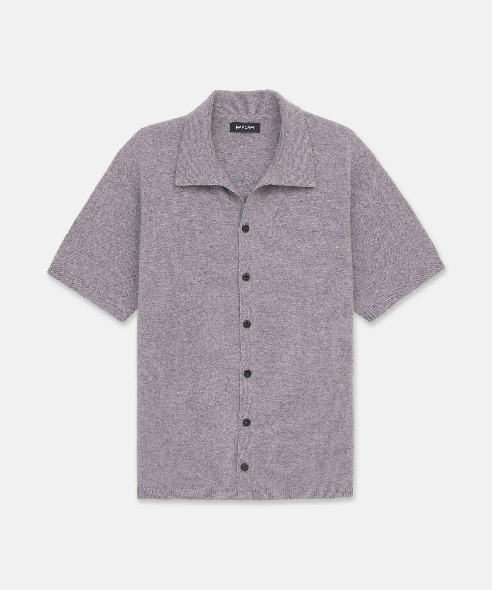 Signature Cashmere Short Sleeve Button Down