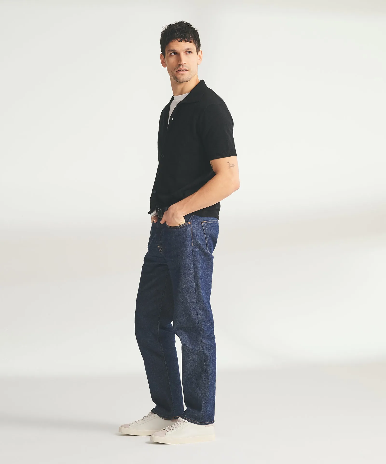 Signature Cashmere Short Sleeve Button Down