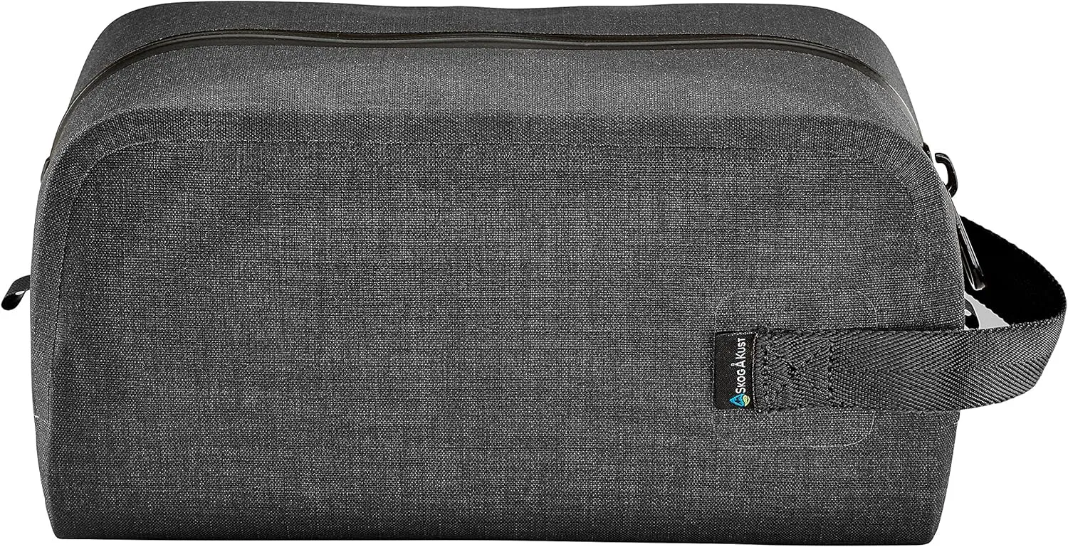 Skog  Kust DoppSk Waterproof & Leak-Proof Travel Toiletry Bag | Large, Black