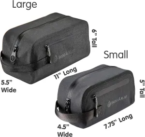 Skog  Kust DoppSk Waterproof & Leak-Proof Travel Toiletry Bag | Large, Black
