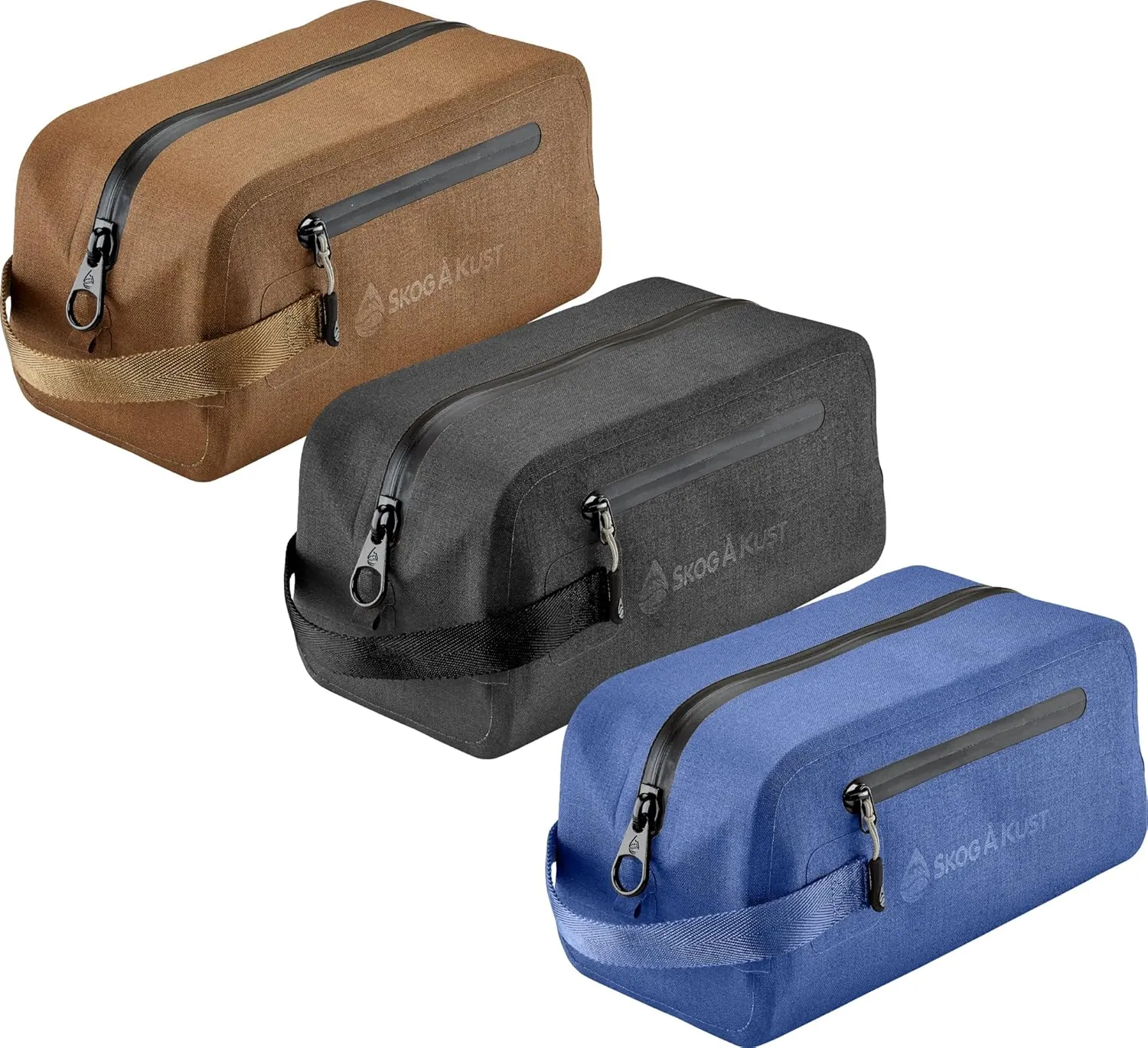 Skog  Kust DoppSk Waterproof & Leak-proof Travel Toiletry Bag | Large Blue