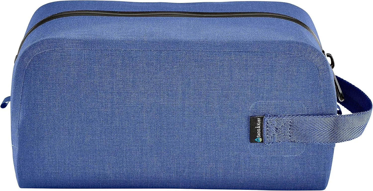 Skog  Kust DoppSk Waterproof & Leak-proof Travel Toiletry Bag | Large Blue