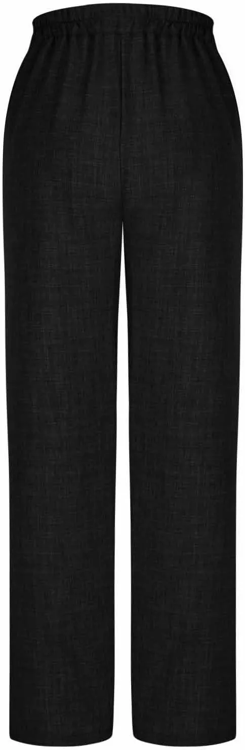 Solid Color Linen Pants for Women 2025 Summer Flowy High Waisted Beach Palazzo Trousers with Pockets