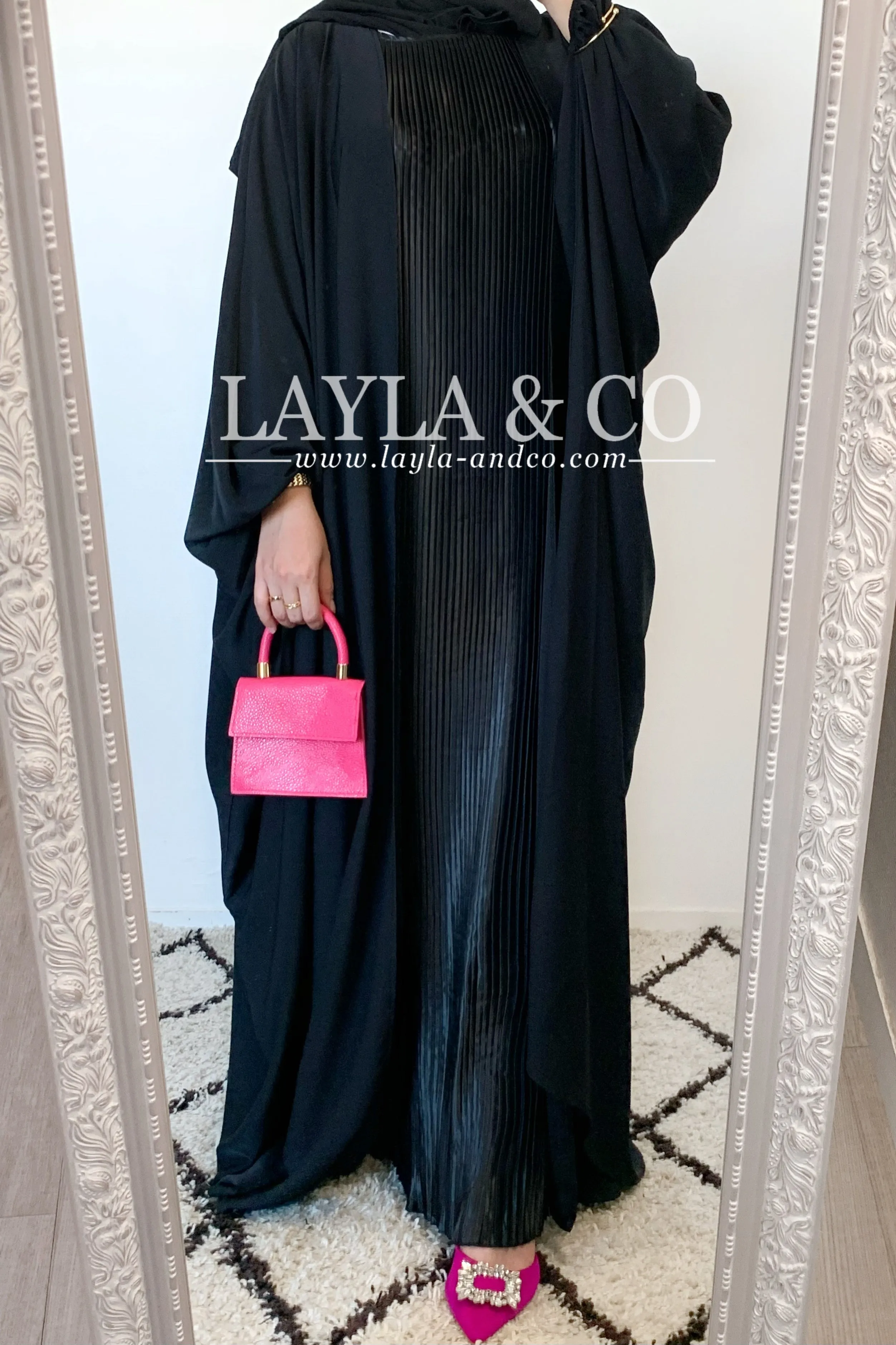 Sous robe satinée plissée
