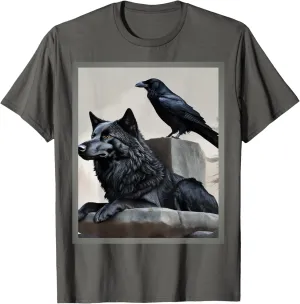 Stoic, wolf and crow T-Shirt