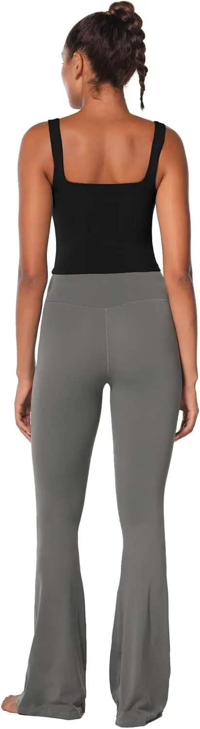 Sunzel Women's Double Lined Tank Top, Sleeveless Square Neck Crop Top, Yoga & Fitness Fitted Workout Casual Activewear Shirt
