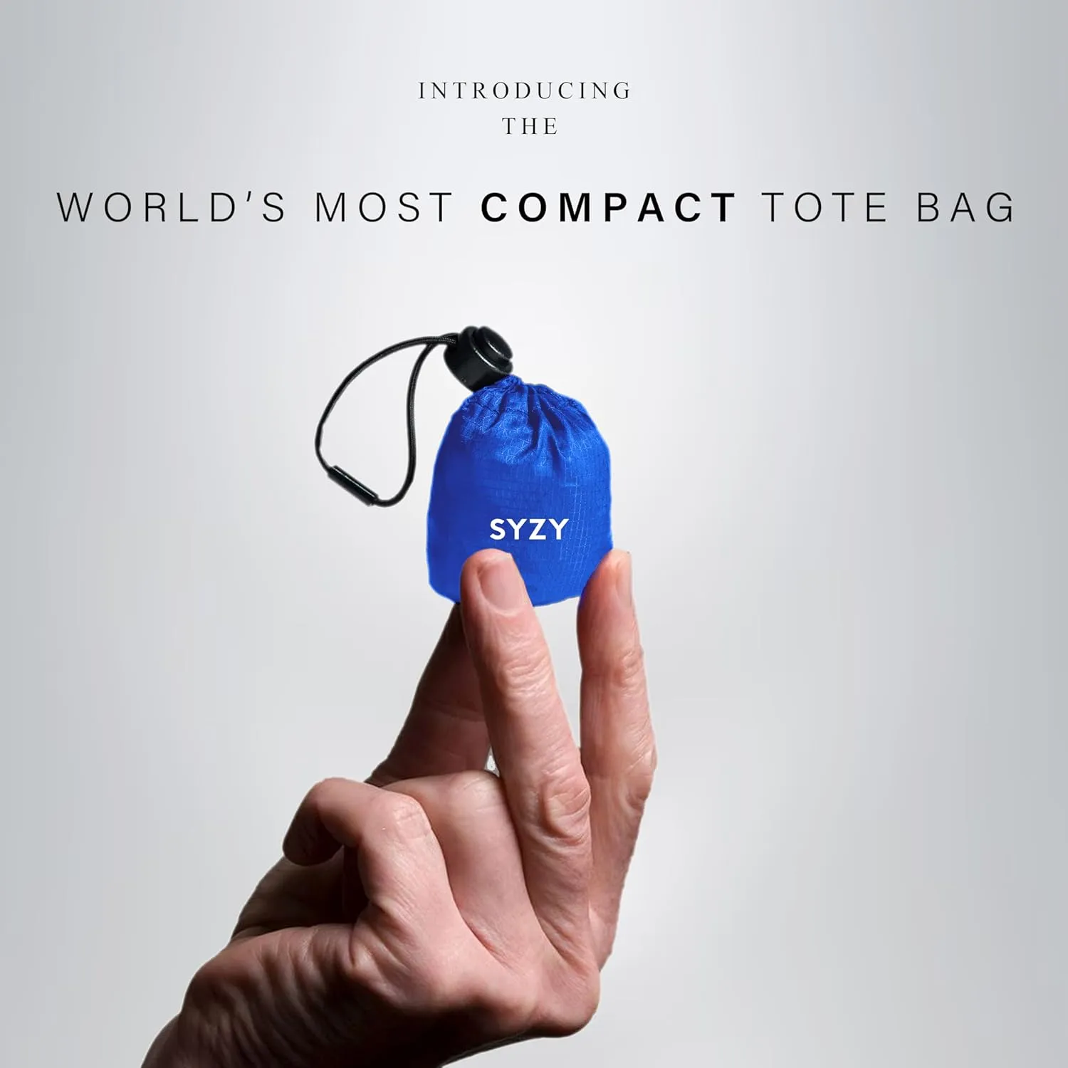 SYZY World's Most Compact Travel Tote Bag Portable Shopping Beach Market Bag - Reusable Collapsible Stuffable