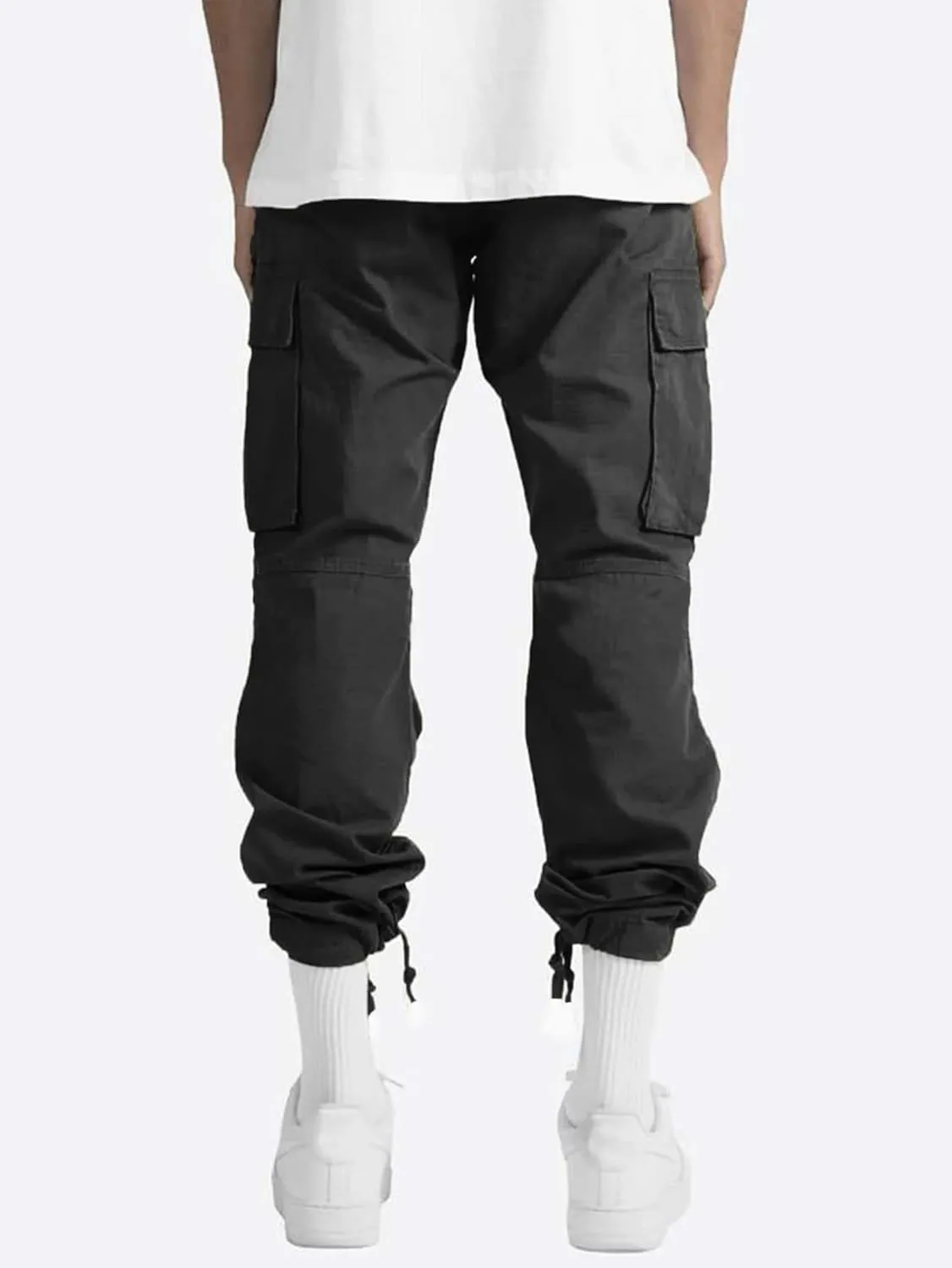 Thatrich Mens Cargo Pants Slim-Fit Casual Trousers Straight Leg Sweatpants Workout Running Pant Fall Sportswear for Jogging