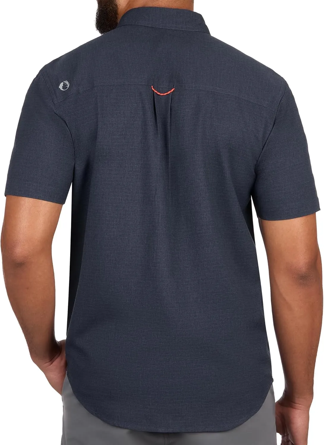 The American Outdoorsman Mens Gradient Stripe Short Sleeve Guide Shirt - Quick-Dry Sun Protection Fishing Shirt for Men
