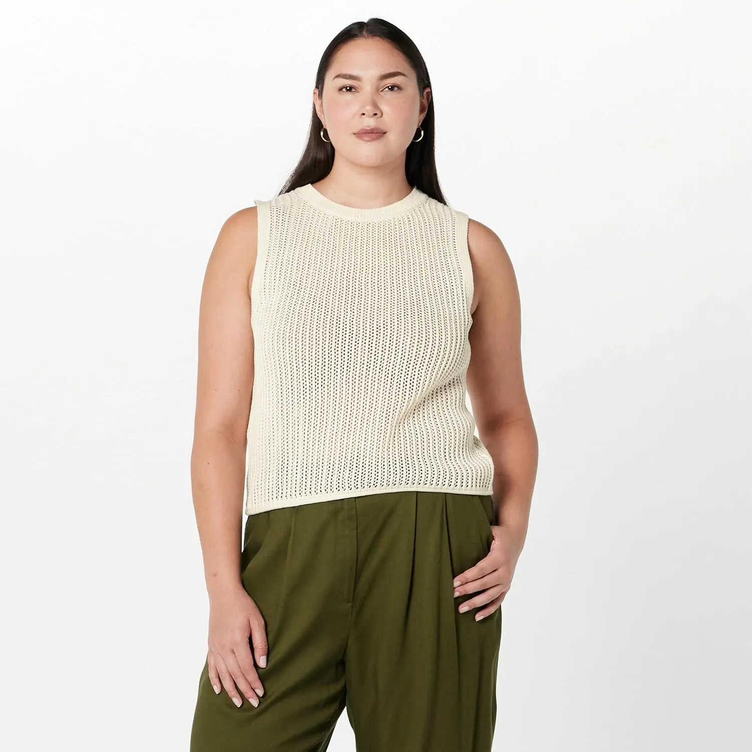 The Drop Women's Mora Sleeveless Crochet Top
