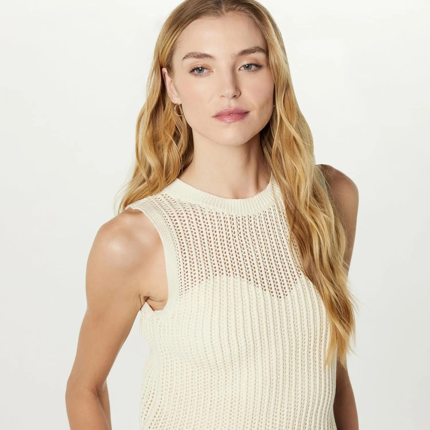 The Drop Women's Mora Sleeveless Crochet Top