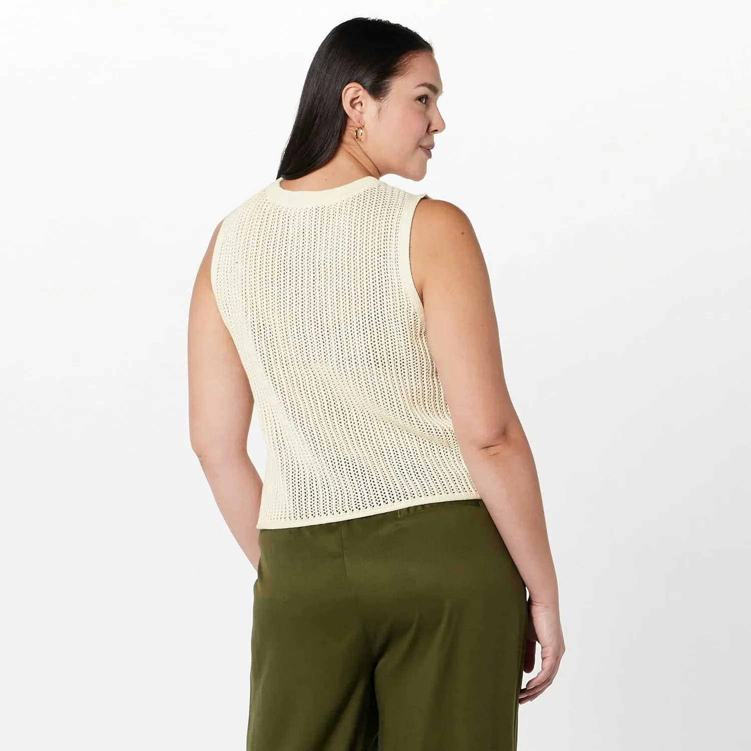 The Drop Women's Mora Sleeveless Crochet Top