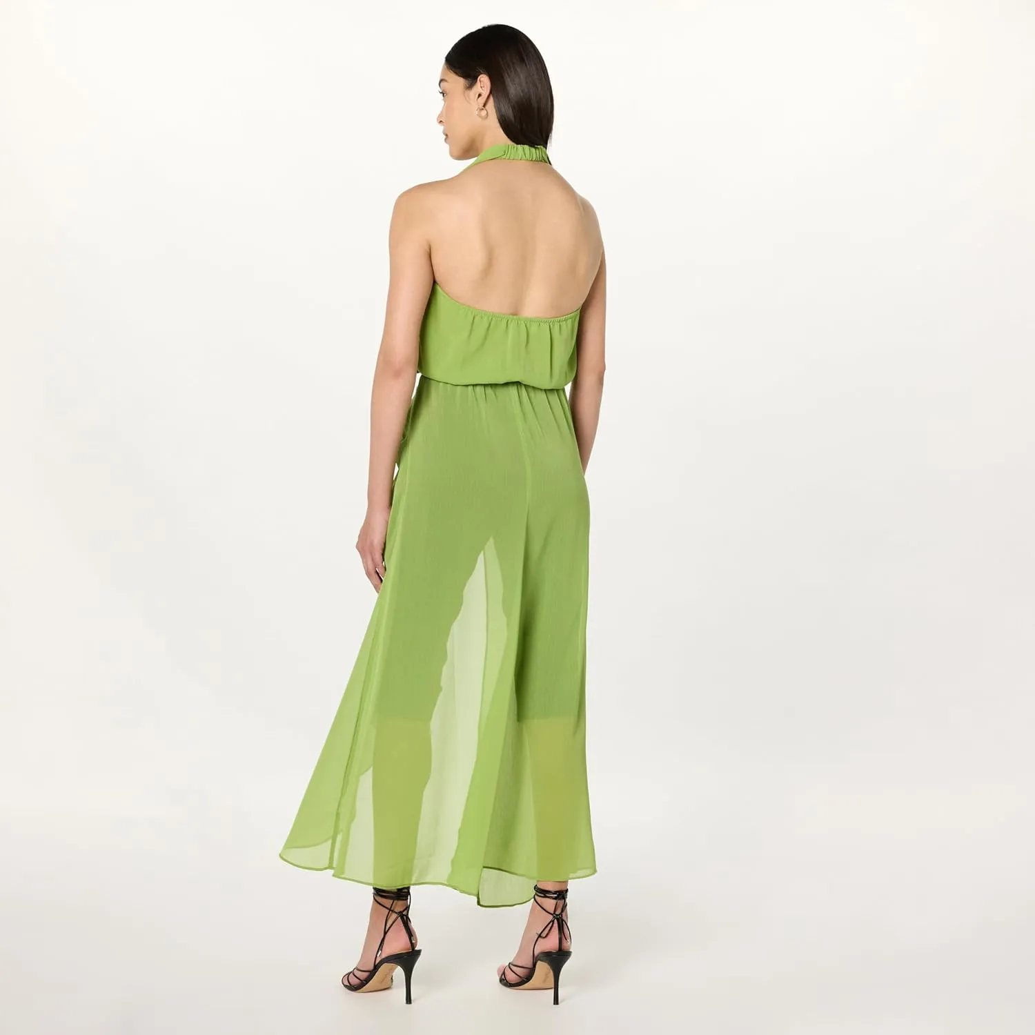 The Drop Women's Sheer Maxi Halter Top