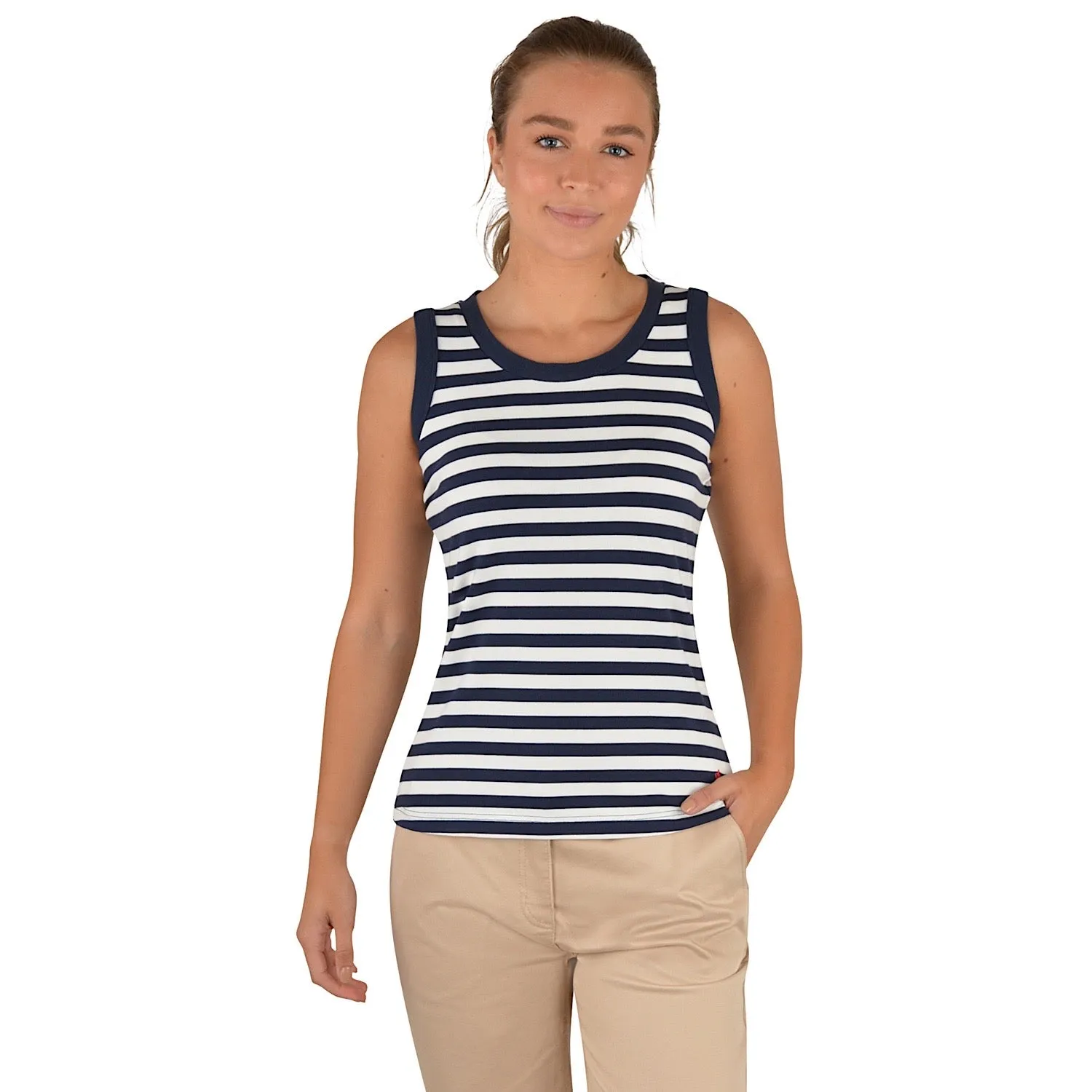 Thomas Cook Women's Eva Stripe Tank Navy/White