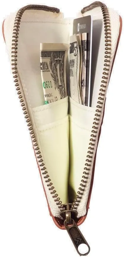 Thread Wallets RFID Blocking Leather Zip Wallet with Card Holder for Men and Women (Ingrid)