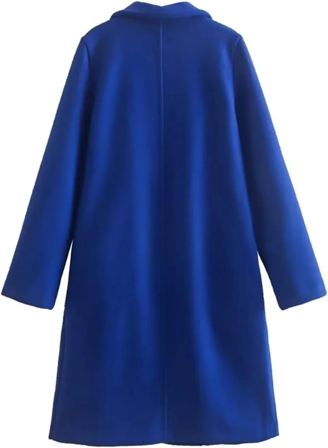 Trench Coats for Women, Elegant Mid Long Windproof Coat Winter Slim Jackets Windbreaker Solid Outerwear 2024