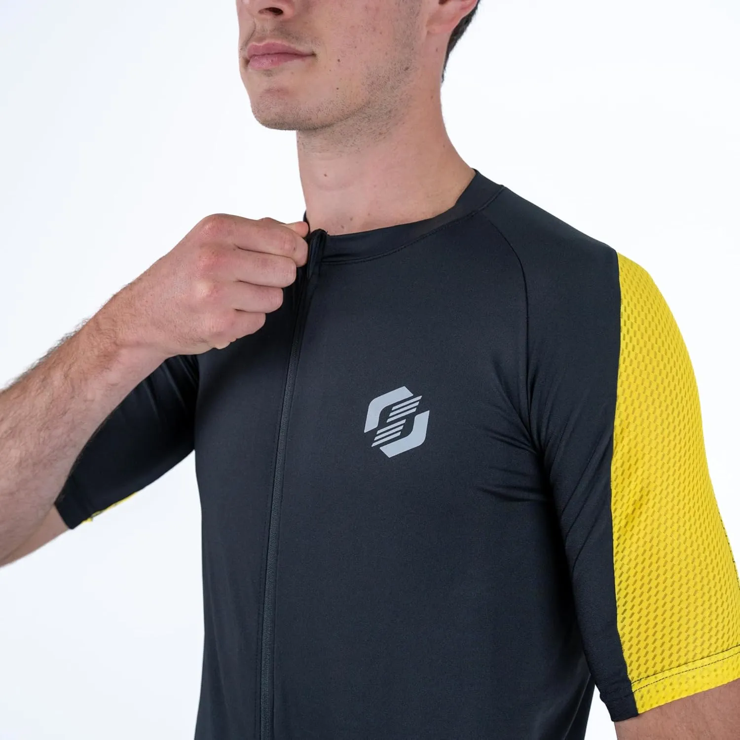Tri Top Men - Short Sleeves Mens Triathlon Shirt - Aero FX Mens Triathlon Top - Triathlon Shirts for Men, Back Pocket