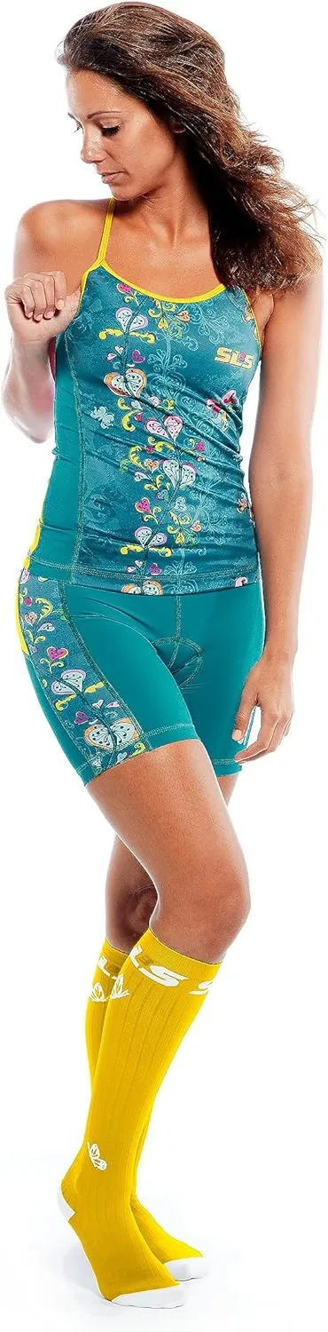 Triathlon Top Women - Sleeveless Tri Top Women - Super Cute Great Fit Triathlon Shirts Women Singlet FRT, No Shelf Bra