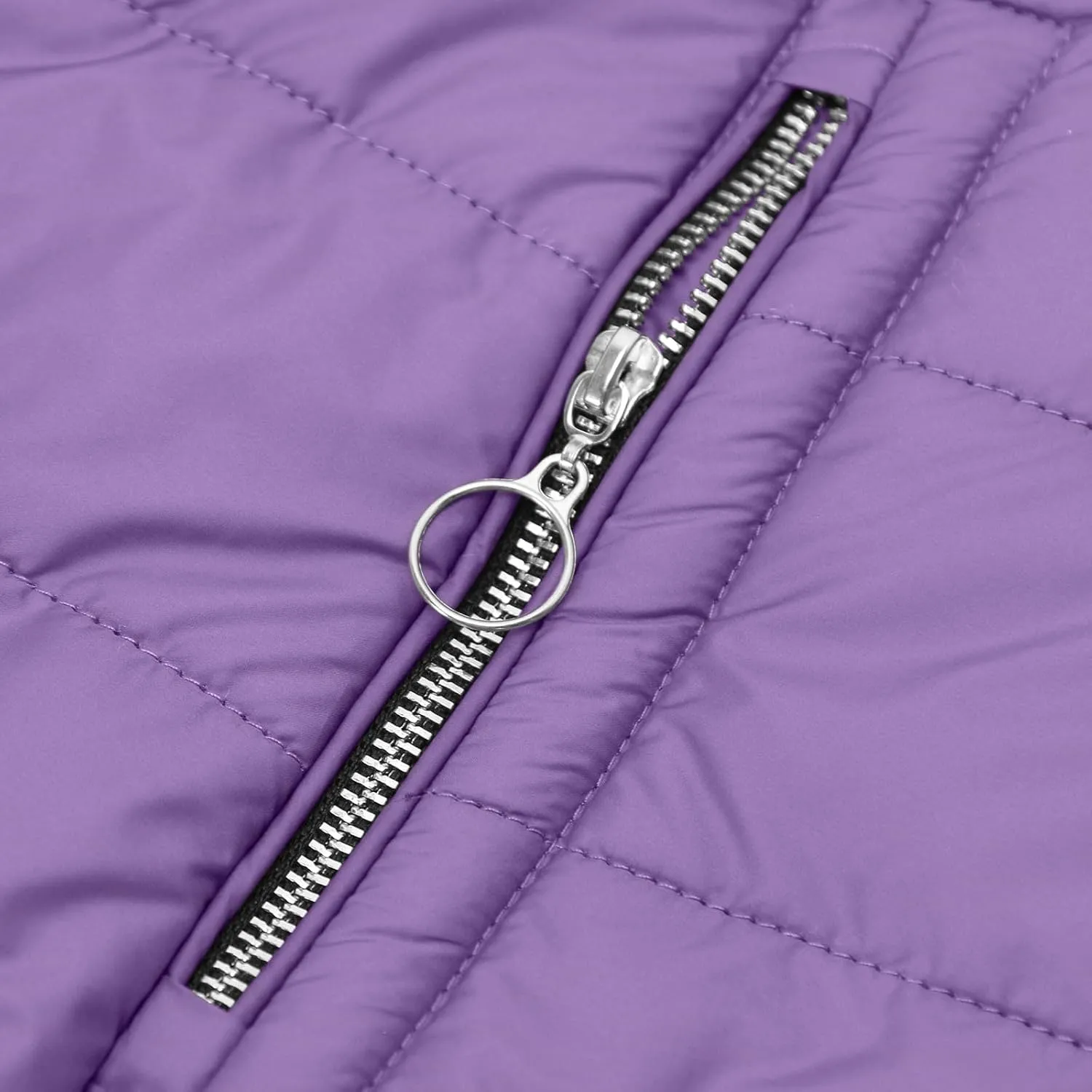 Winter Coat for Women - Fleece Lined Hooded Puffer Jacket With Long Sleeve, Fur Trim, Full Zip, Thicken Parka