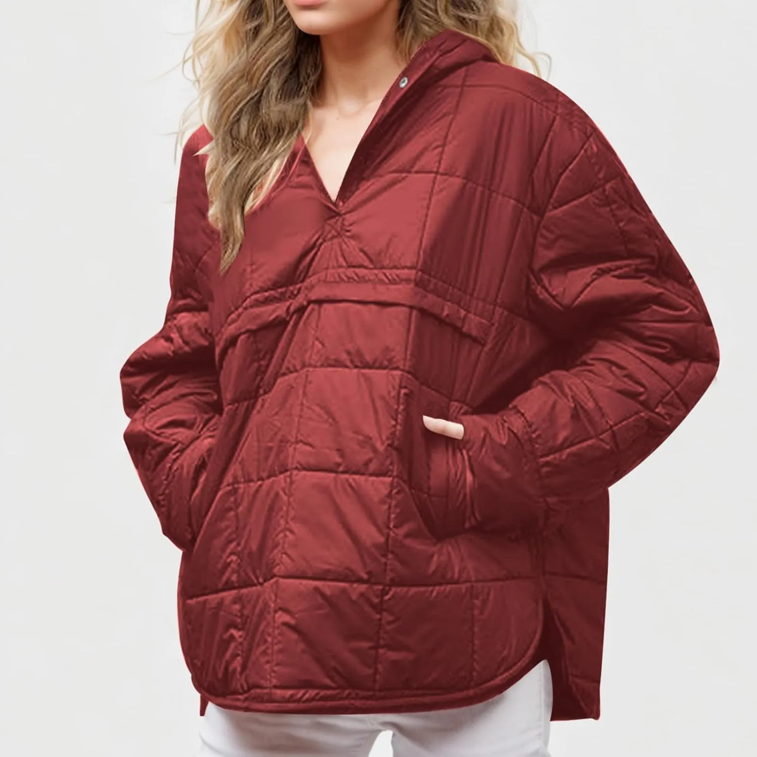 Winter Coats For Women With Hood Fleece Lined Thicken Warm Puffer Jackets Full Zipper Parkas Trendy 2025 Clothes