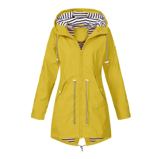 Winter/Spring Coat Clothes Women 2019 Solid Rain Jacket Outdoor Jackets