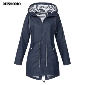 Winter/Spring Coat Clothes Women 2019 Solid Rain Jacket Outdoor Jackets