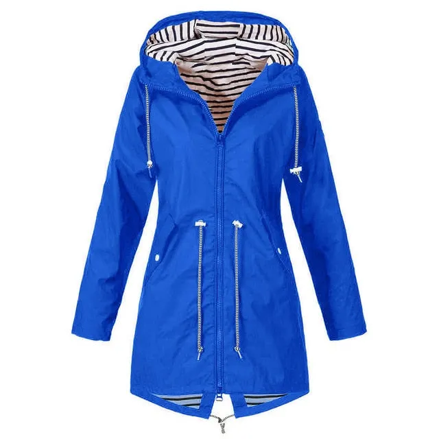 Winter/Spring Coat Clothes Women 2019 Solid Rain Jacket Outdoor Jackets