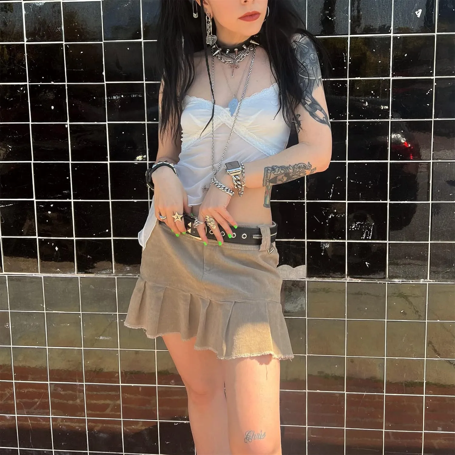 Women Y2k Fairycore Lace Trim Backless Camisoles Top Sexy Low Cut Spaghetti Strap Top Grunge Summer Tank Streetwear