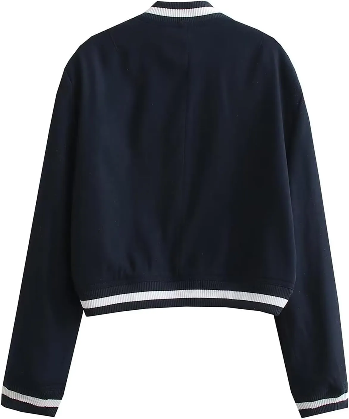 Women's Baseball Jackets 2024 Spring Casual Varsity Velvet Short Coats Outwear